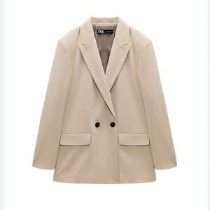 NWT Zara OVERSIZED DOUBLE BREASTED JACKET M